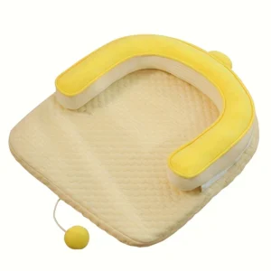 Summer Cooling Cat Bed - Self-Cooling Pet Mat, Breathable Dog Mattress, Ice Gel Cooling Pad for Cats and Dogs, Plush Bell-Shaped Soft U-Shaped Nest, Elevated Cooling Bed for Indoor Pets