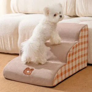 Pet Ramp High Density Foam Dog Secure Stairs Dog Gate Non-Slip Pet Steps for Older Dogs pet with Joint Pain Sofa Bed Ladder