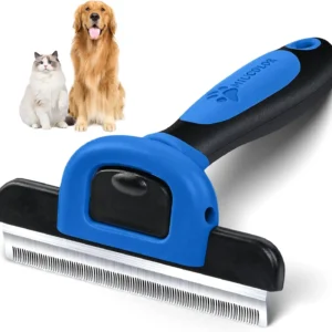Pet Grooming Brush, Deshedding Tool for Dogs & Cats, Reduces Shedding for Short Medium Long Hair