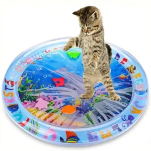 Inflatable Pet Water Play Mat For Cats Dogs Summer Cooling Sensory Toy